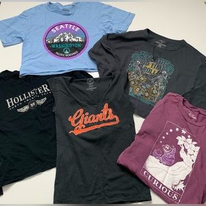 Lot Of 5 T Shirt Women S and‎ XS